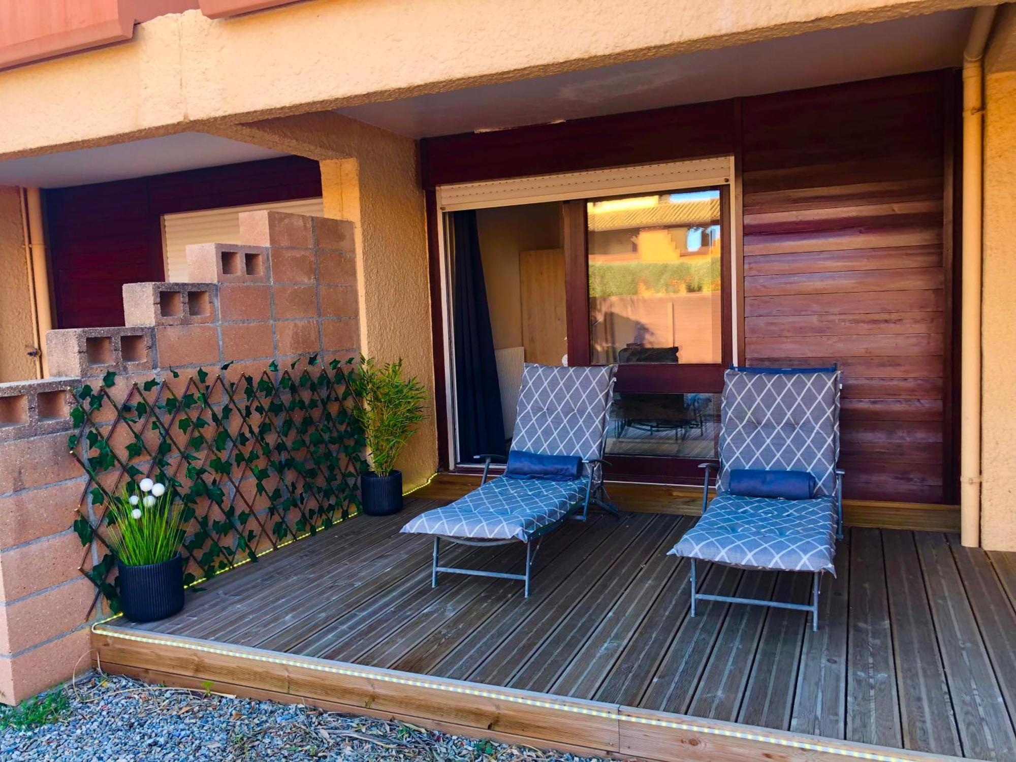 Golf Saint Cyprien Ground Floor 2 Bedrooms Apartment With Terrace エクステリア 写真